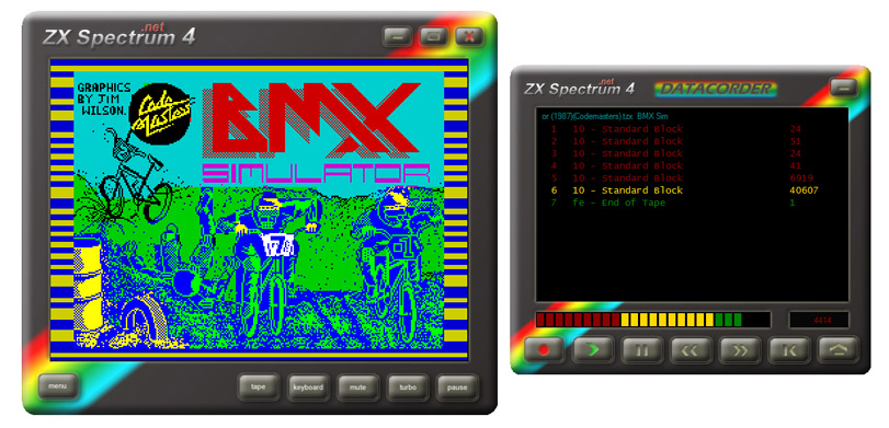 Screenshot of ZX Spectrum 4.net